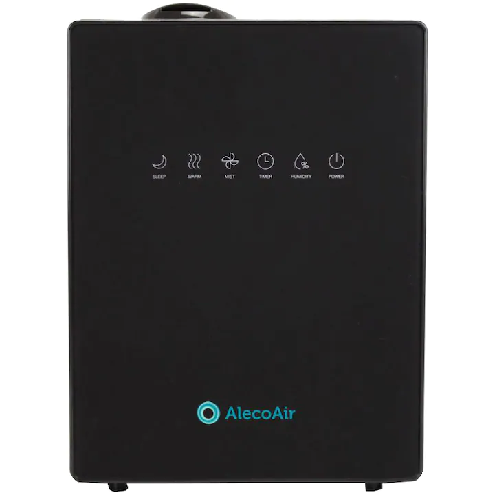 Umidificator de aer AlecoAir U30IONICBLK AlecoAir U30IONICBLK iese în evidență prin funcția sa de ionizare, care ajută la purificarea aerului. Ionii negativi eliberați în aer se atașează de particulele poluante, cum ar fi praful, polenul și alergenii, făcându-le mai grele și mai ușor de captat de către sistemul de filtrare al umidificatorului. Această funcție este deosebit de benefică pentru persoanele cu alergii sau astm. Higrostatul încorporat monitorizează constant nivelul de umiditate și ajustează automat funcționarea umidificatorului pentru a menține valoarea setată. Opțiunea de vapori calzi este o caracteristică binevenită în timpul iernii, oferind o senzație plăcută de căldură și confort. Timer-ul îți permite să programezi funcționarea umidificatorului pentru intervale de timp specifice, economisind astfel energie.